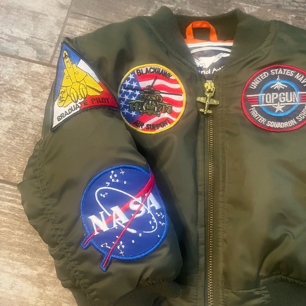 Toddler flight bomber jacket